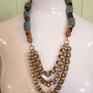 Anthropologie chunky statement beaded necklace
